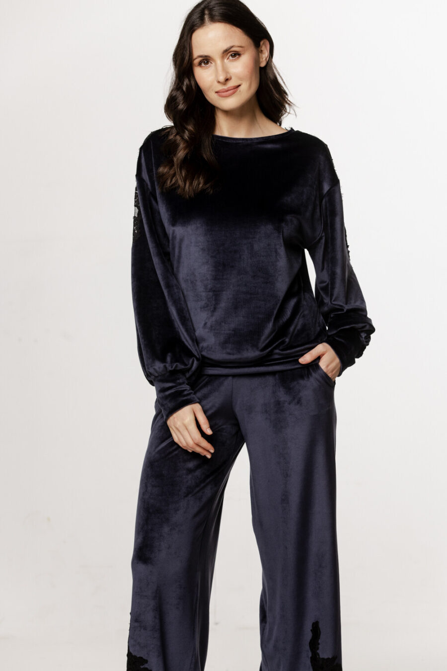 LIVIENNE Pyjama velours noir
